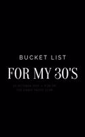 Bucket List for My 30's