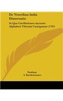 De Veteribus Indis Dissertatio