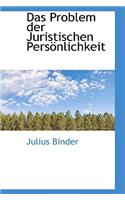Das Problem Der Juristischen Pers Nlichkeit