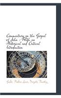 Commentary on the Gospel of John: With an Historical and Critical Introduction