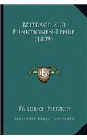 Beitrage Zur Funktionen-Lehre (1899)
