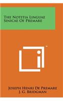 The Notitia Linguae Sinicae of Premare