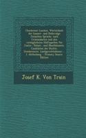 Chochemer Loschen. Worterbuch Der Gauner- Und Diebsvulgo Jenischen Sprache, Nach Criminalacten Und Den Vorzuglichsten Hulfsquellen Fur Justiz-, Polizei-, Und Mauthbeamte, Candidaten Der Rechte, Gendarmerie, Landgerichtsdiener, ... I. Abtheilung. -