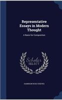 Representative Essays in Modern Thought