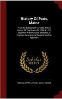 History of Paris, Maine