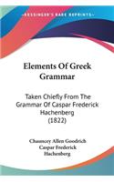 Elements Of Greek Grammar