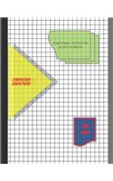 Graph Paper Notebook 8.5 x 11 IN, 21.59 x 27.94 cm: 1 & 1/3 inch squares =3 squares per inch, perfect binding, non-perforated, Double-sided Composition Graph Paper, Coordinate Paper, Grid Paper, or Sq(2 Graph Paper Notebook 8.5 X 11 in)