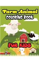 Farm Animal Coloring Book For Kids