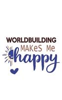 Worldbuilding Makes Me Happy Worldbuilding Lovers Worldbuilding OBSESSION Notebook A beautiful