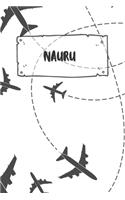 Nauru: Liniertes Reisetagebuch Notizbuch oder Reise Notizheft liniert - Reisen Journal für Männer und Frauen mit Linien