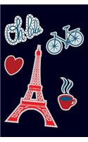 Oh lala: Blank lined Journal / Notebook - Paris Lovers Gifts