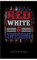 Red White & Awesome Journal