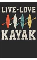 Gift Notebook: Kayak Dot Grid 6x9 120 Pages