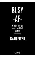 Kalender 2020 für Bauleiter