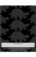 Draw and Write Storybook Notebook - Grades 3 - 5: Tortoise March Tiled Pattern; Creative Writing Wide Ruled Story Journal; 3rd Through 5th Grade