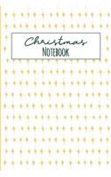 Christmas Notebook: 6 x 9 Journal, Lined Writing Notebook, Christmas Journal, Christmas Organizer, Star Notebook