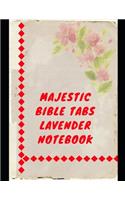 Majestic Bible Tabs Lavender Notebook