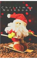 Christmas Notebook: Skiing Santa Claus - 5.06x7.81 (12.85x19.84cm) Journal/Diary/Lists.