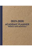 2019-2020 Academic Planner Weekly and Monthly