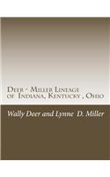 Deer - Miller Lineage: Of Indiana, Kentucky, Ohio