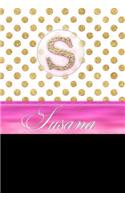 Susana: Personalized Lined Journal Diary Notebook 150 Pages, 6 X 9 (15.24 X 22.86 CM), Durable Soft Cover
