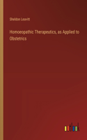 Homoeopathic Therapeutics, as Applied to Obstetrics