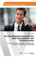 Bonifikationsmodell für BAV-Spezialisten bei Assekurenzen