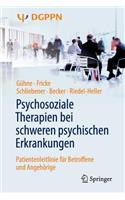 Psychosoziale Therapien Bei Schweren Psychischen Erkrankungen