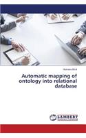 Automatic mapping of ontology into relational database