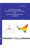 Exploiting Structure in Non-Convex Quadratic Optimization and Gas Network Planning Under Uncertainty