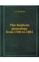 The Baldwin Genealogy from 1500 to 1881