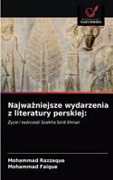 Najważniejsze wydarzenia z literatury perskiej