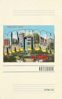 Vintage Lined Notebook Greetings from Mattoon, Illinois