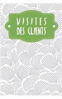 Visites des clients: Carnet à compléter pour l'enregistrement des conversations avec les (nouveaux) clients - Motif: Les moules abstraites