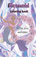 Mermaid coloring book