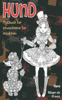Malbuch für Erwachsene für Mädchen - Billiger als 10 Euro - Tiere - Hund