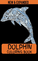 Dolphin Coloring Book (New & Expanded): Best size (8.5*11) coloring book for kids, boys and girls.