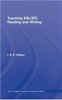 Teaching ESL/EFL Reading and Writing: (ESL & Applied Linguistics Professional Series)