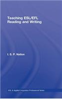 Teaching Esl/Efl Reading and Writing