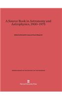 Source Book in Astronomy and Astrophysics, 1900-1975