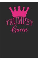 Trumpet Queen: Trumpets Notebook, Dotted Bullet (6 x 9 - 120 pages) Musical Instruments Themed Notebook for Daily Journal, Diary, and Gift