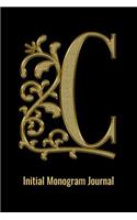 C Initial Monogram Journal
