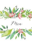 MIA: Cuaderno Personalizado Para Mujeres (Diario Con Nombre, Regalo Personalizado)