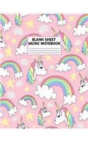Blank Sheet Music Notebook