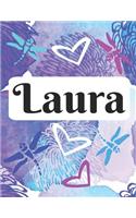 Laura: Personalized Name Journal with Blank Lined Paper