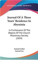 Journal Of A Three Years' Residence In Abyssinia