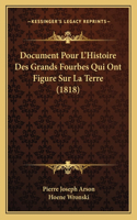 Document Pour L'Histoire Des Grands Fourbes Qui Ont Figure Sur La Terre (1818)