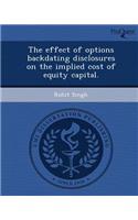 The Effect of Options Backdating Disclosures on the Implied Cost of Equity Capital