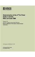 Determination of the 34S of Total Sulfur in Solids; RSIL Lab Code 1800