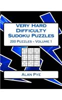 Very Hard Difficulty Sudoku Puzzles Volume 1: Very Hard Sudoku Puzzles For Advanced Players